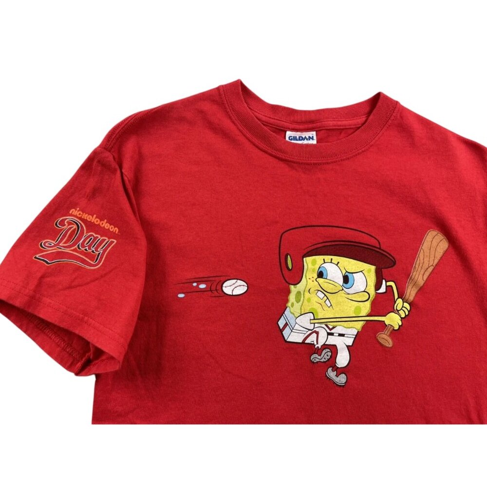 Los Angeles Anaheim Angels SpongeBob SquarePants Adult Baseball T Shirt Unisex S - Picture 5 of 7